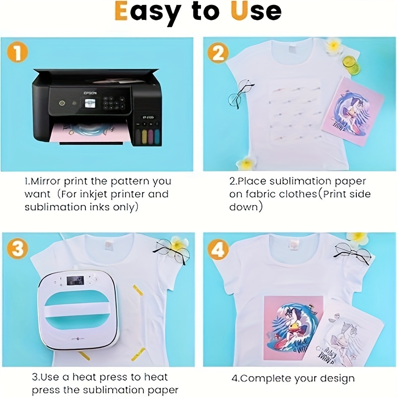 100 Sheets A4 Sublimation Pape - đánh giá và giá Commercial Fabric Printing Machine