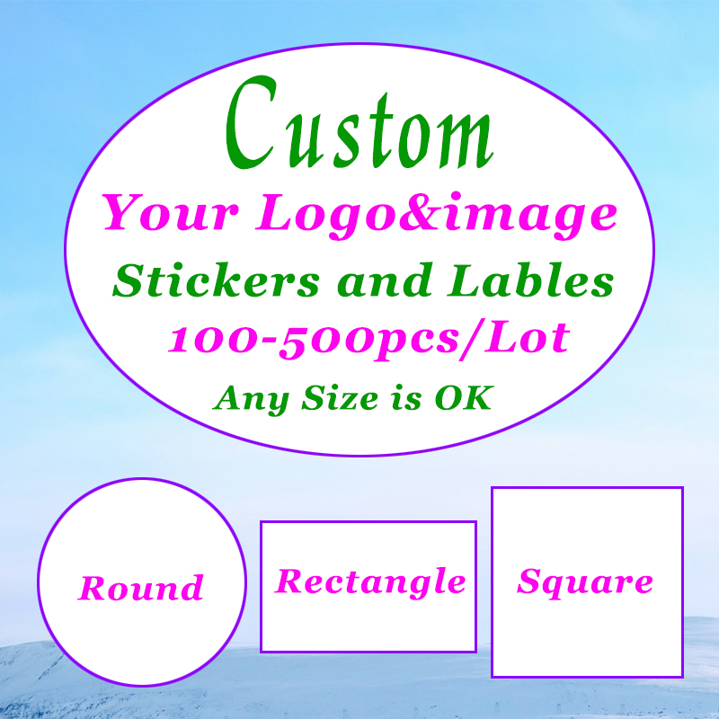 500-100Pcs Custom Stickers Cus - đánh giá và giá Label Maker