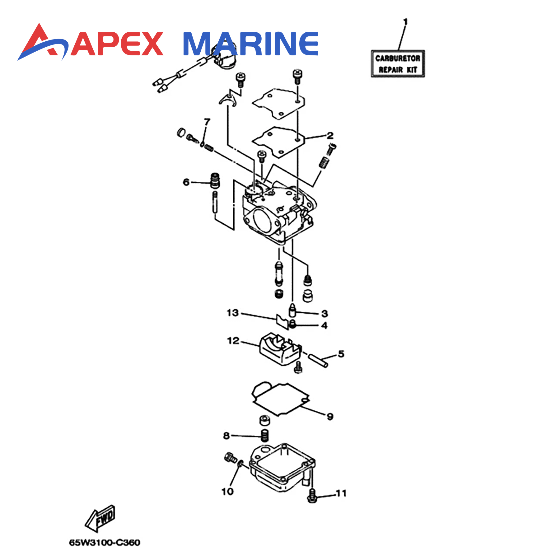 3 Sets 6H4-W0093-03 Carburetor - đánh giá và giá Ink Cartridge