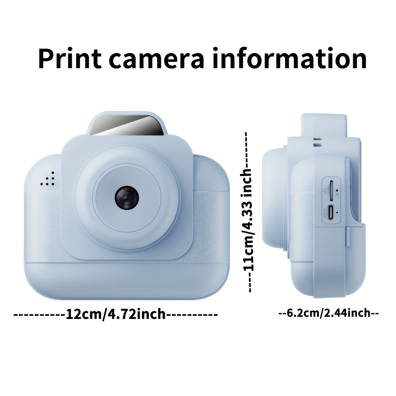 Portable photo printer (blue)  - đánh giá và giá Printer Paper