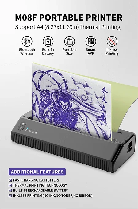 MHT-P8008  thermal tattoo tran - đánh giá và giá Thermal Printer