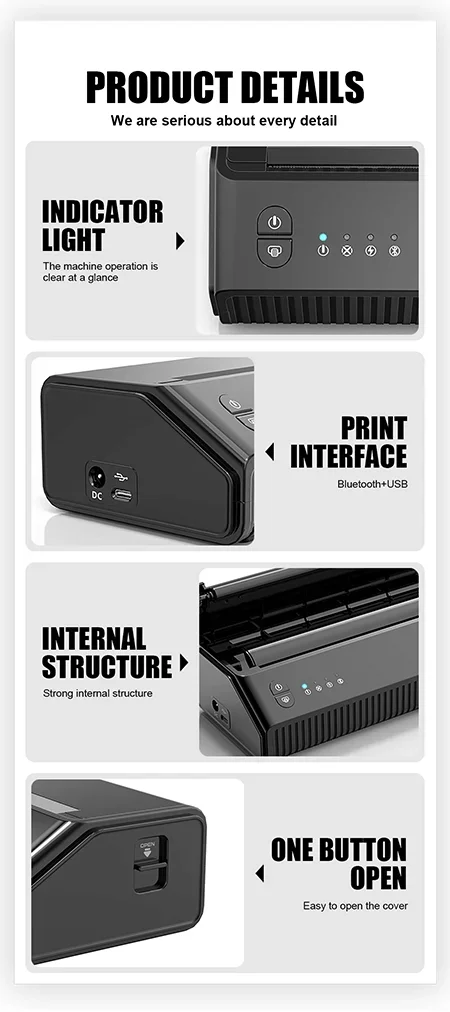 MHT-P8008  thermal tattoo tran - đánh giá và giá Thermal Printer